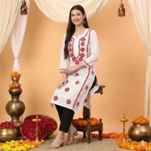 White Long Kurti